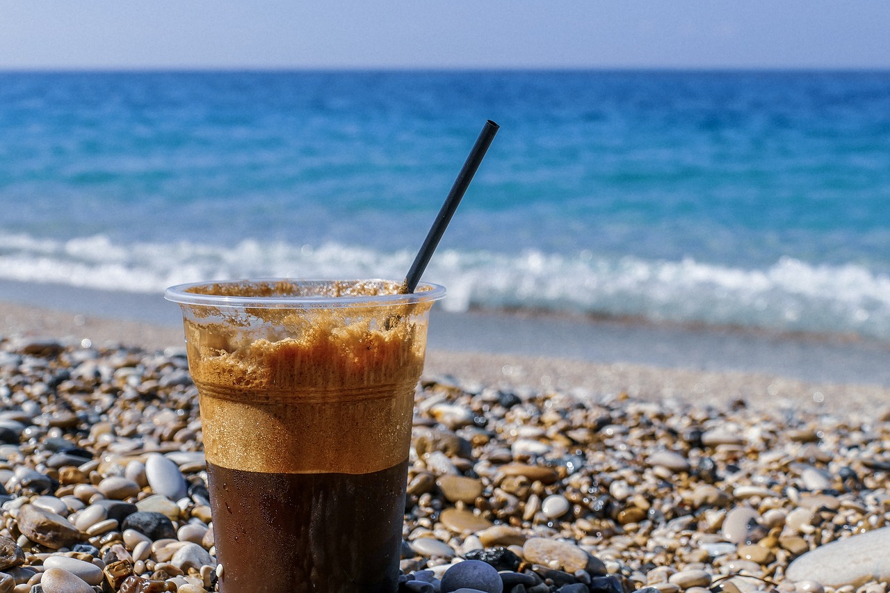 coffee, beach, albania