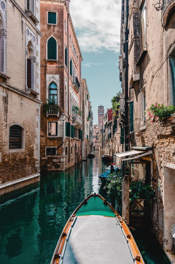 venice, gondola, canal