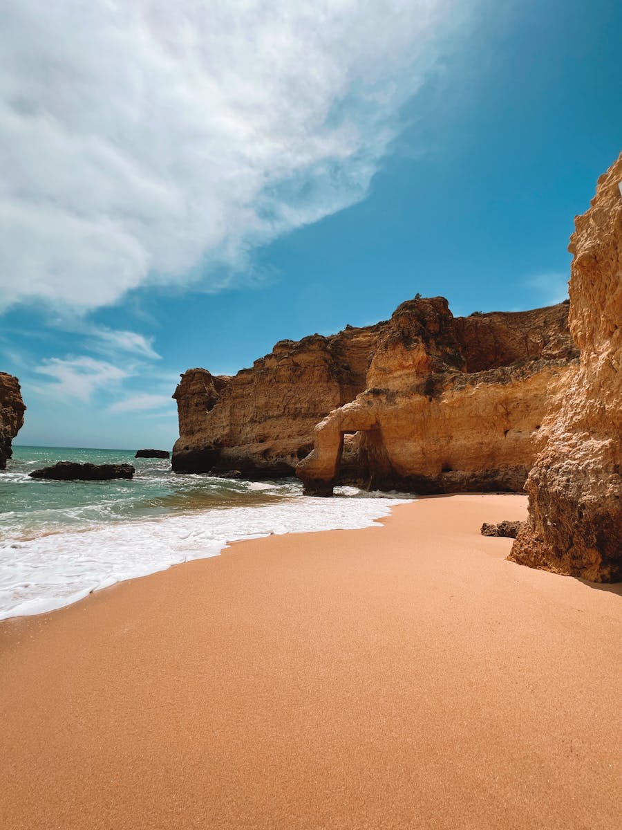 Coast in Albufeira, Portugal