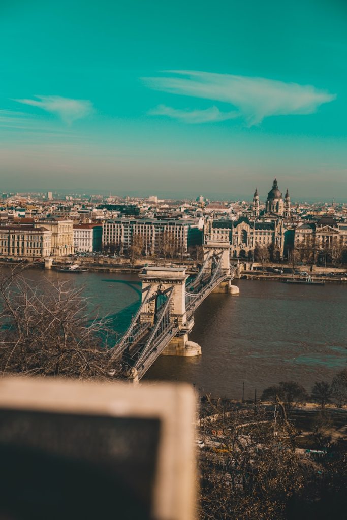 aerial bridge scenery